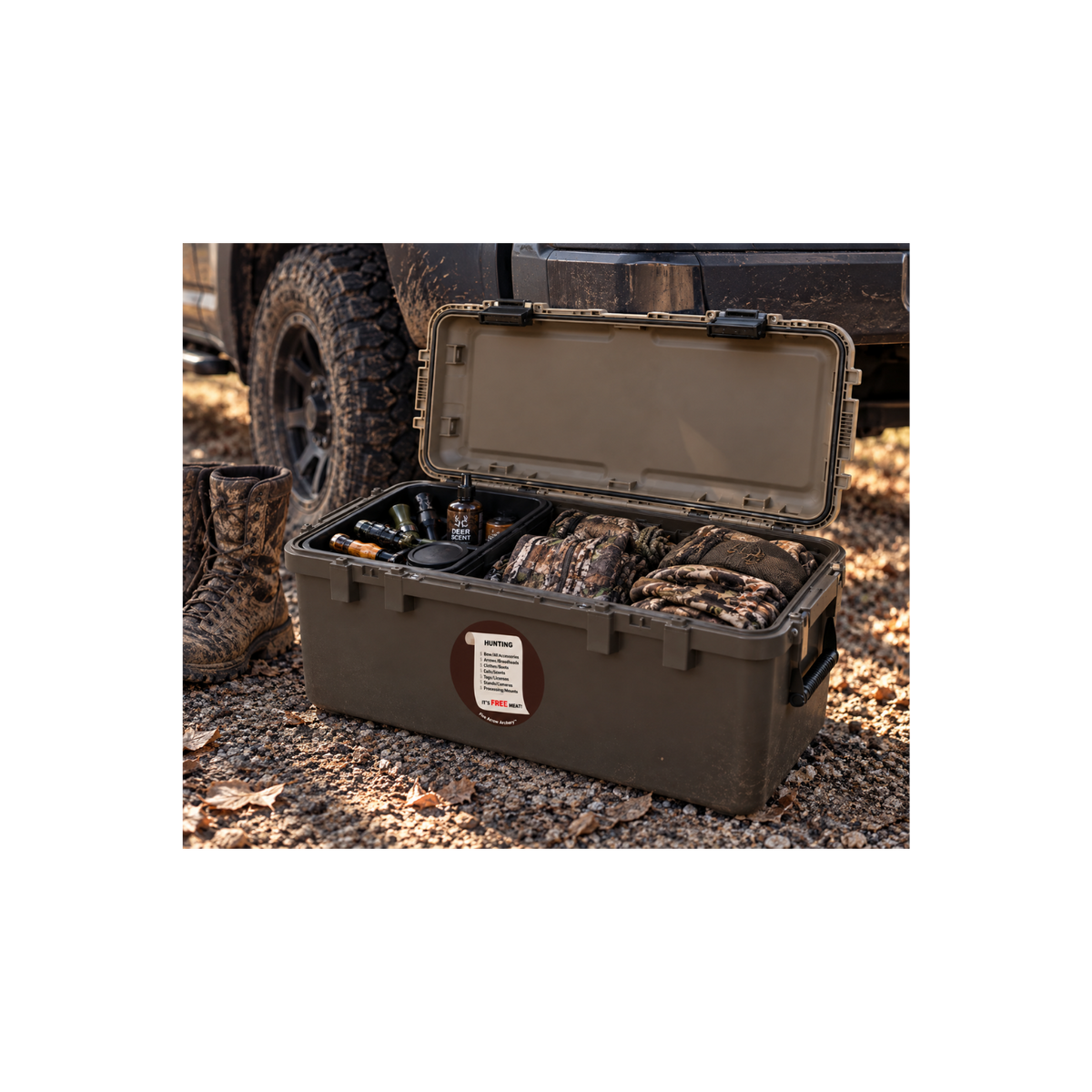 It's Free Meat - Bowhunting Sticker